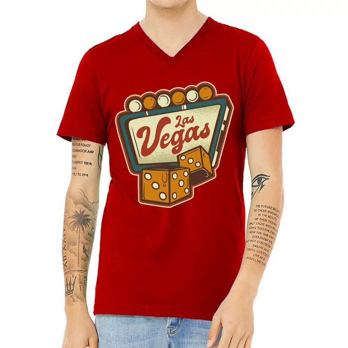 Las Vegas Dice V-Neck T-Shirt