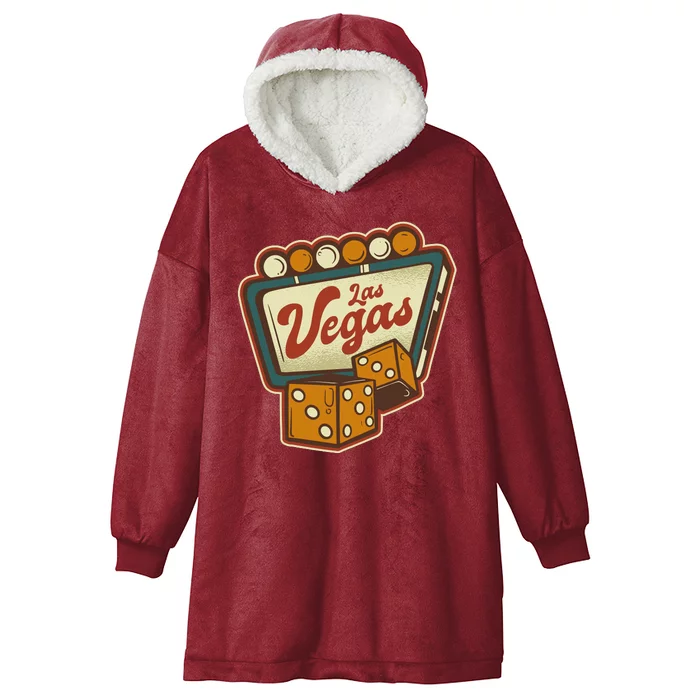 Las Vegas Dice Hooded Wearable Blanket