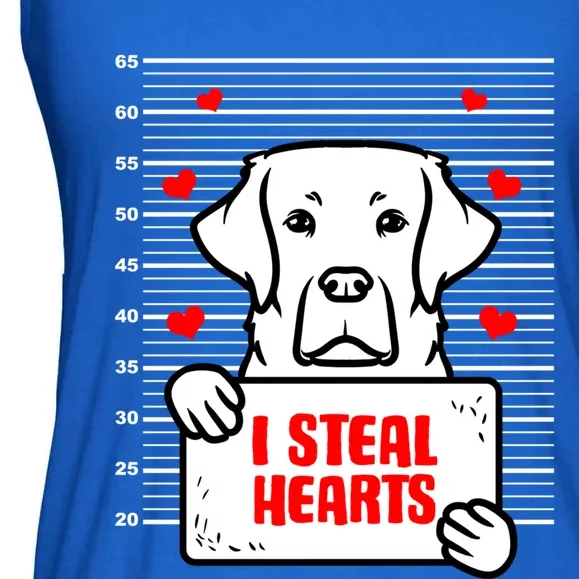 Labrador Valentine's Day Dog Lover Labrador Retriever Gift Ladies Essential Flowy Tank