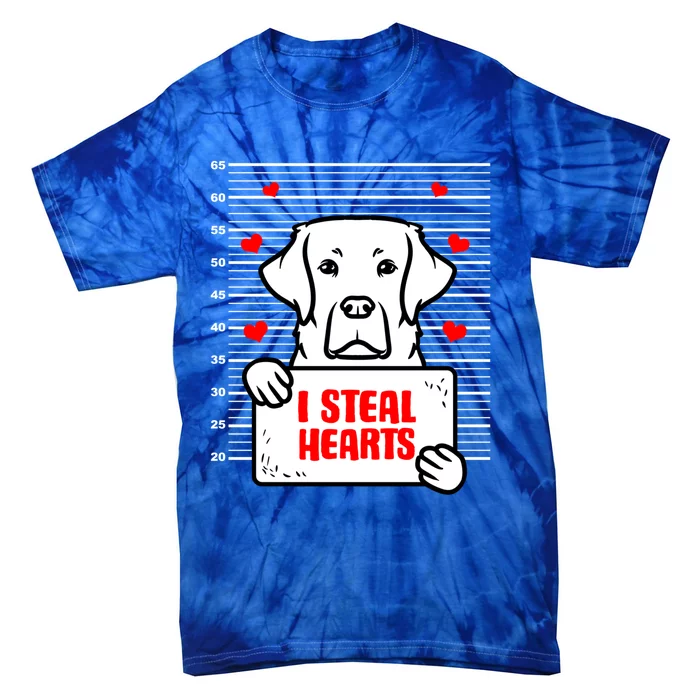 Labrador Valentine's Day Dog Lover Labrador Retriever Gift Tie-Dye T-Shirt