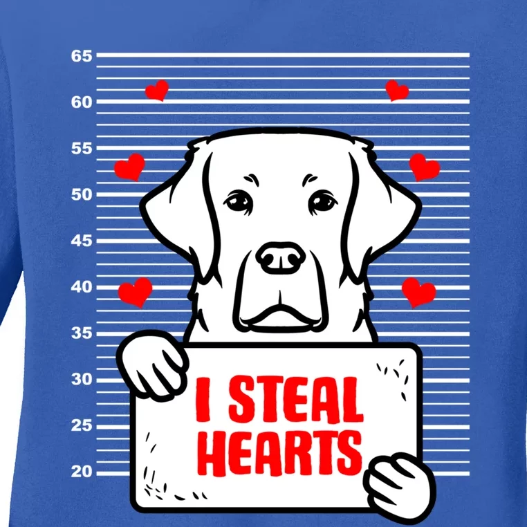 Labrador Valentine's Day Dog Lover Labrador Retriever Gift Ladies Long Sleeve Shirt