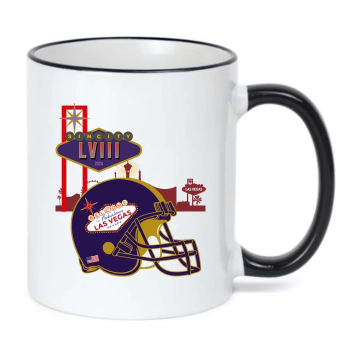 Las Vegas Football Party 2024 Football Black Color Changing Mug