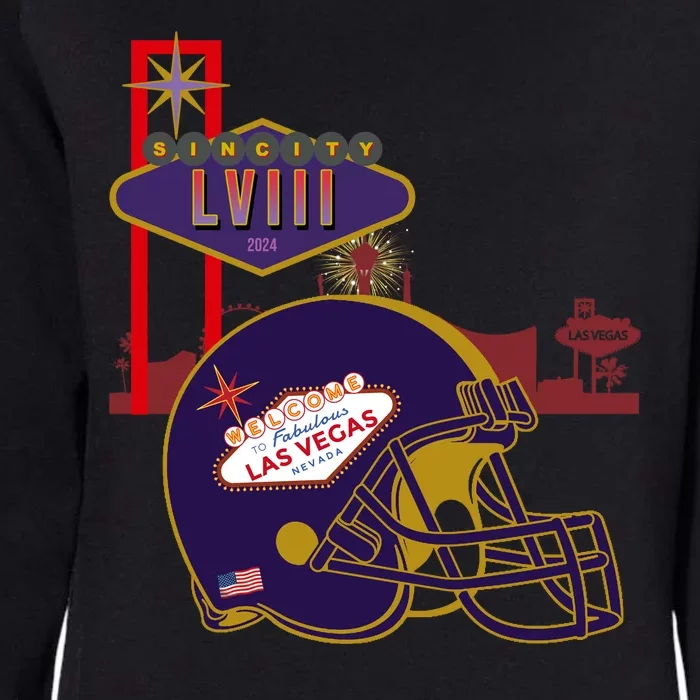 Las Vegas Football Party 2024 Football Womens California Wash Sweatshirt