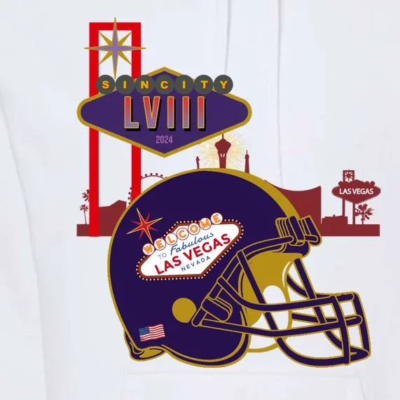 Las Vegas Football Party 2024 Football Premium Hoodie