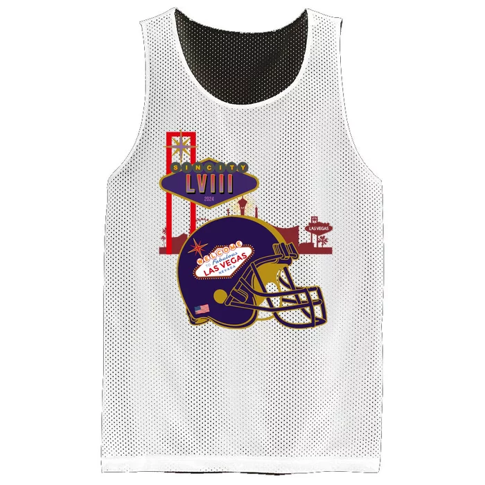 Las Vegas Football Party 2024 Football Mesh Reversible Basketball Jersey Tank