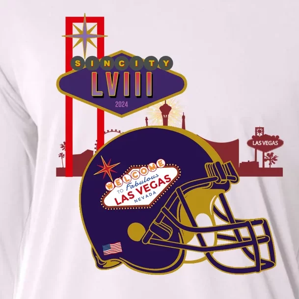 Las Vegas Football Party 2024 Football Cooling Performance Long Sleeve Crew