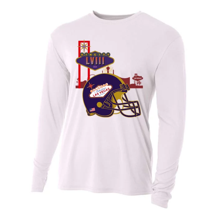 Las Vegas Football Party 2024 Football Cooling Performance Long Sleeve Crew