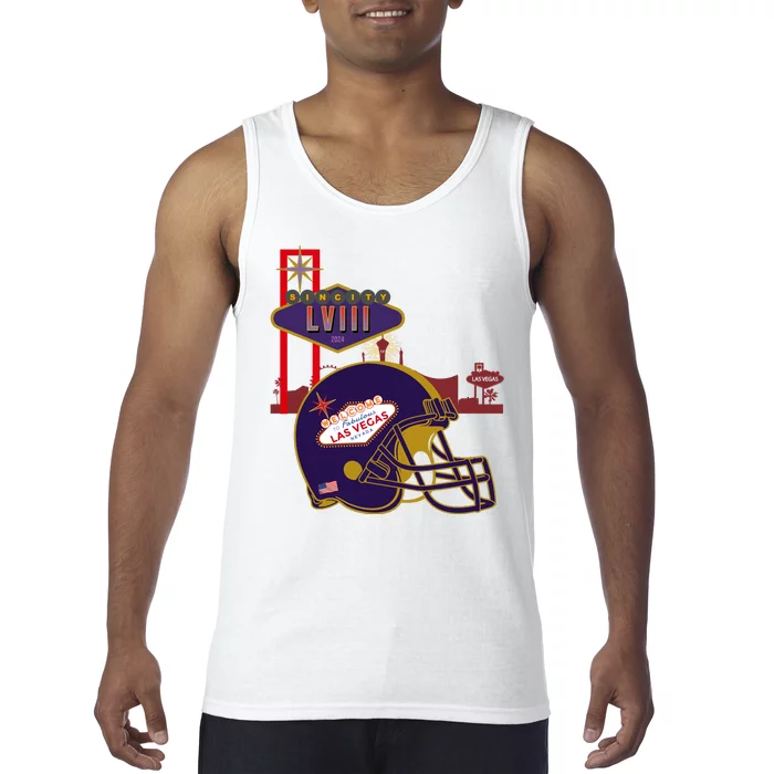 Las Vegas Football Party 2024 Football Tank Top