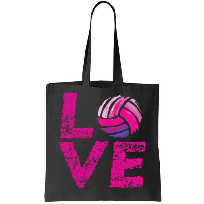 Love Volleyball Gifts For Volleyball Fans Teen Girl Wo Tote Bag