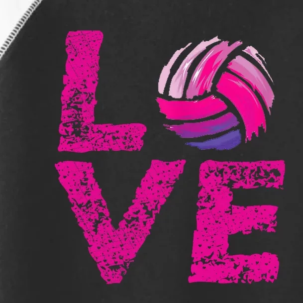 Love Volleyball Gifts For Volleyball Fans Teen Girl Wo Toddler Fine Jersey T-Shirt