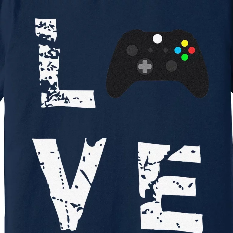 Love Video Games Valentine's Day Funny Premium T-Shirt