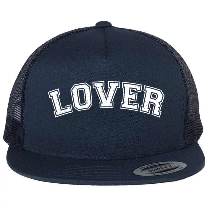 Lover Vgiftday I Love You Cute Couples Lover Valentines Day Cool Gift Flat Bill Trucker Hat