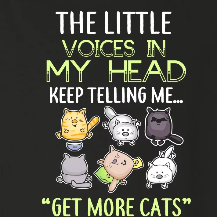 Little Voices In My Head Keep Telling Me Get More Cats Toddler Long Sleeve Shirt