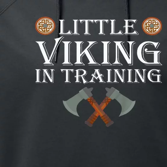 Little Viking In Training Viking Child Performance Fleece Hoodie