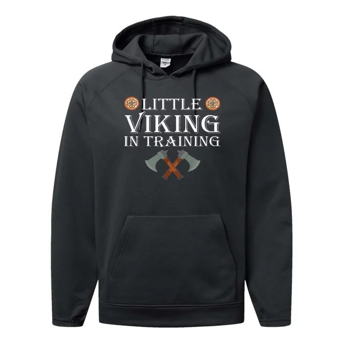 Little Viking In Training Viking Child Performance Fleece Hoodie