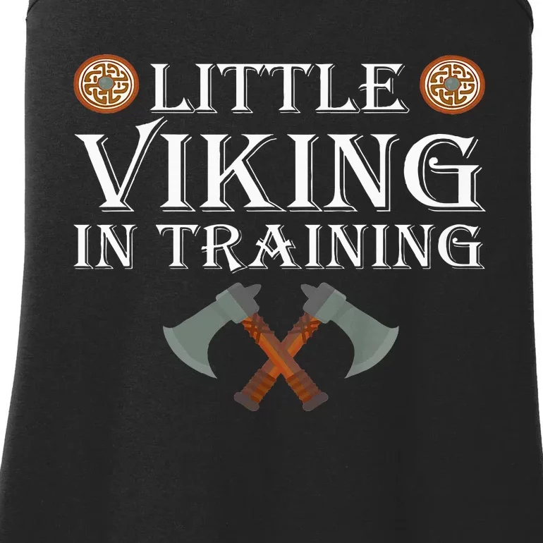 Little Viking In Training Viking Child Ladies Essential Tank