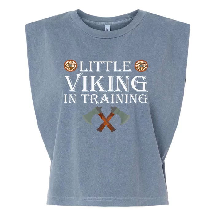 Little Viking In Training Viking Child Garment-Dyed Women's Muscle Tee