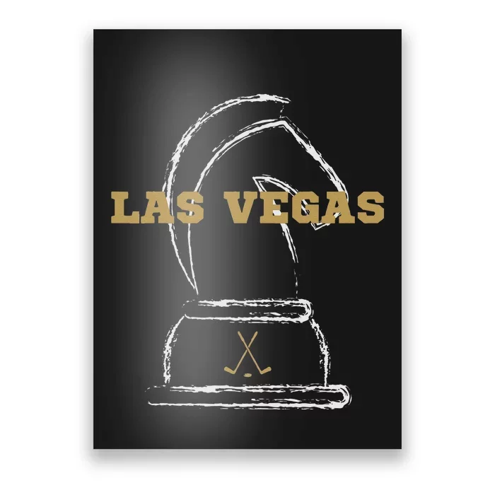 Las Vegas Ice Hockey Sports Team Golden Novelty Athletic Poster