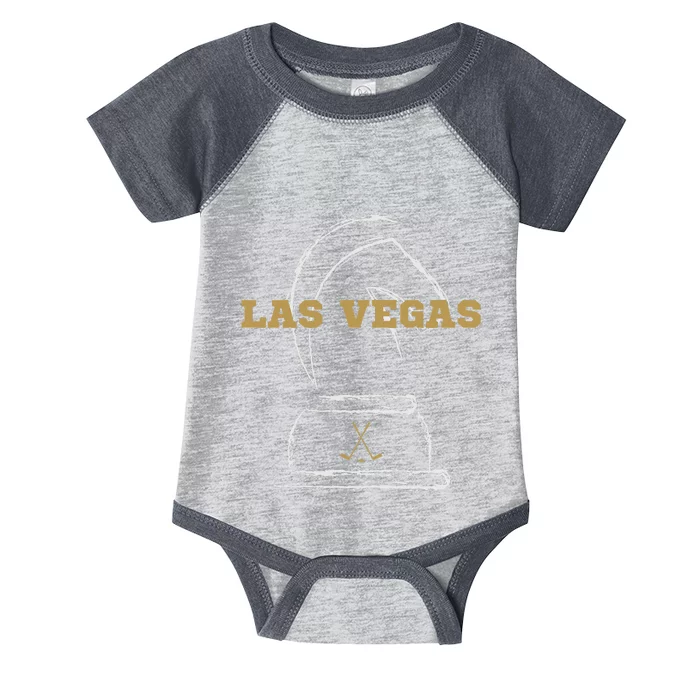 Las Vegas Ice Hockey Sports Team Golden Novelty Athletic Infant Baby Jersey Bodysuit