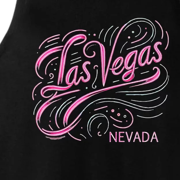 Las Vegas Love Baby Holidays In Vegas Sounenirs Ladies Tri-Blend Wicking Tank