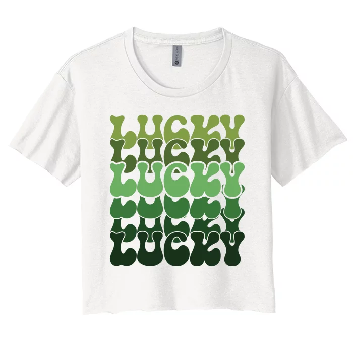 Lucky Vibes Women's Crop Top Tee