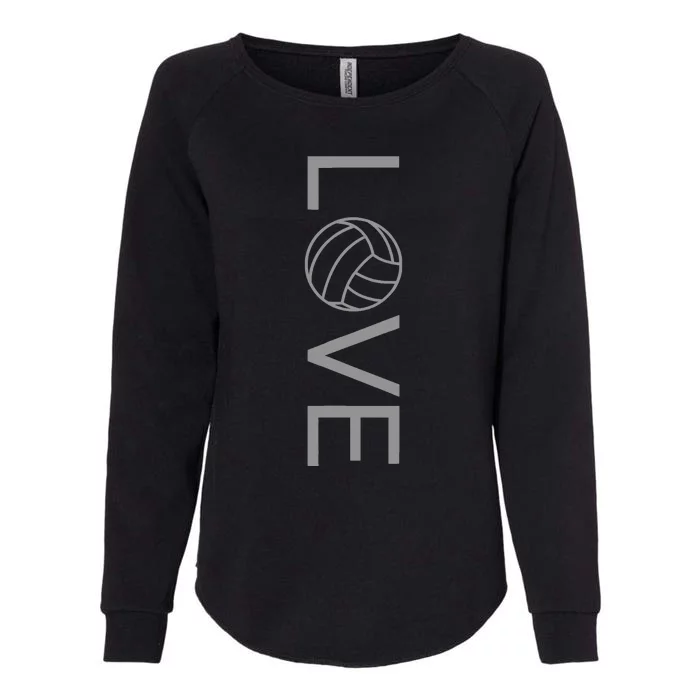 Love Volleyball Womens California Wash Sweatshirt