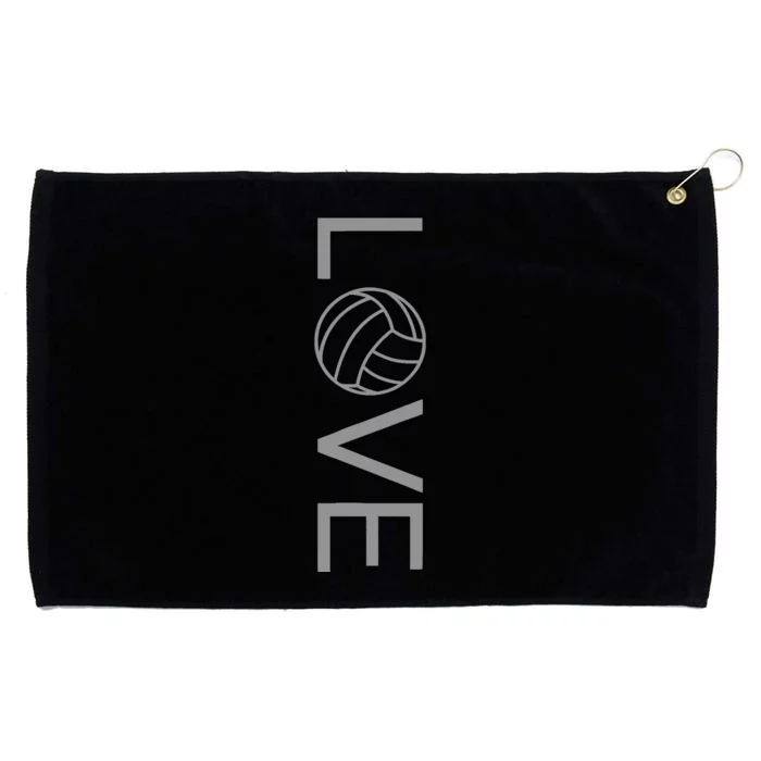 Love Volleyball Grommeted Golf Towel