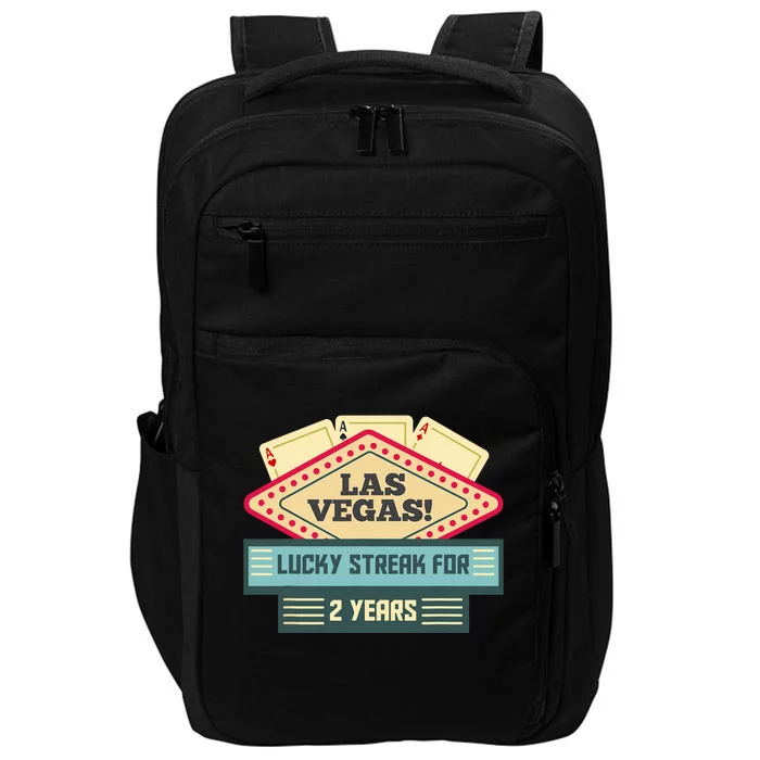 Las Vegas! Lucky Streak For 2 Years Couples Anniversary Impact Tech Backpack