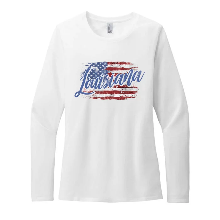 Louisiana Vintage Womens CVC Long Sleeve Shirt