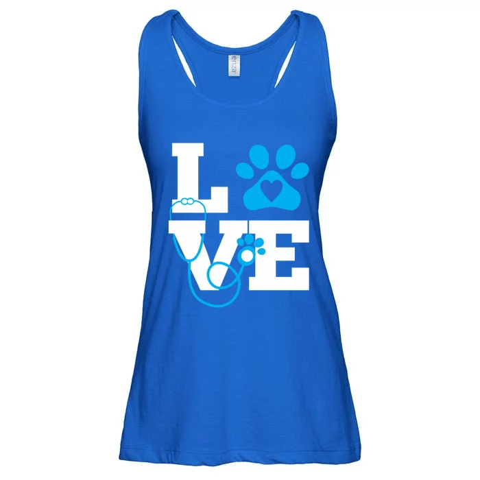 Love Veterinary Medicine Vet Tech Week Teacher Print Gift Ladies Essential Flowy Tank