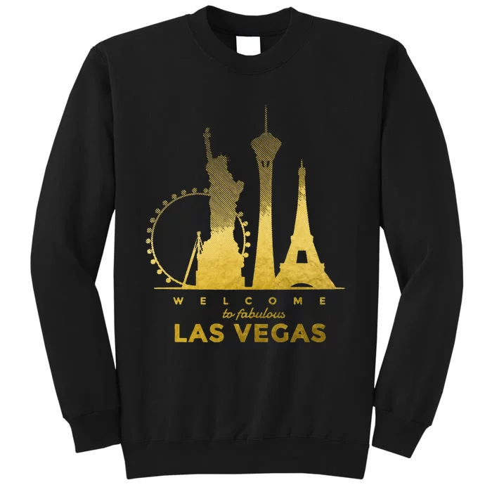 Las Vegas Nevada Vintage Retro Las Vegas Skyline Tall Sweatshirt