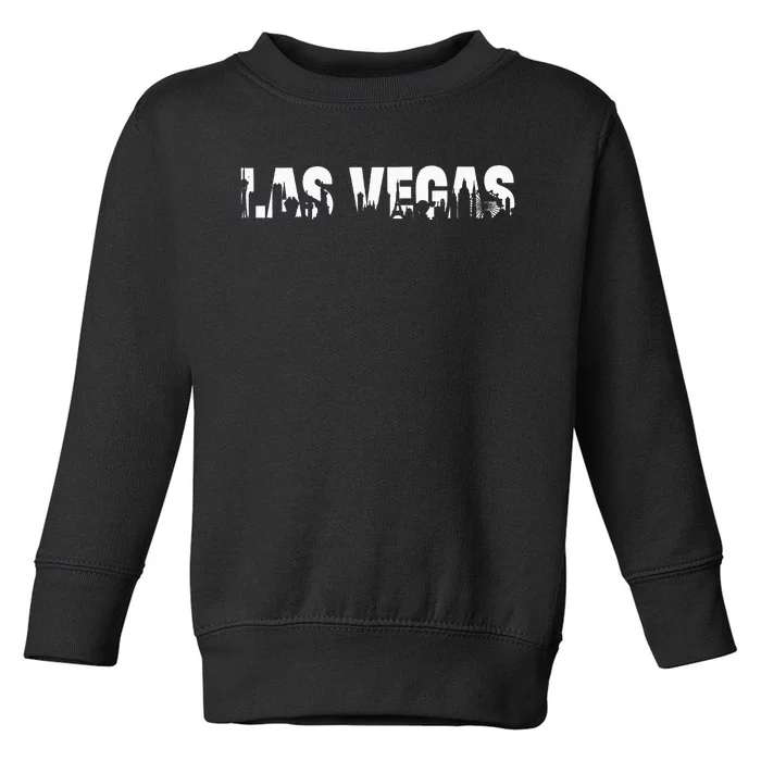 Las Vegas Nevada Nv Skyline Vintage Retro Style 70s 80s Toddler Sweatshirt