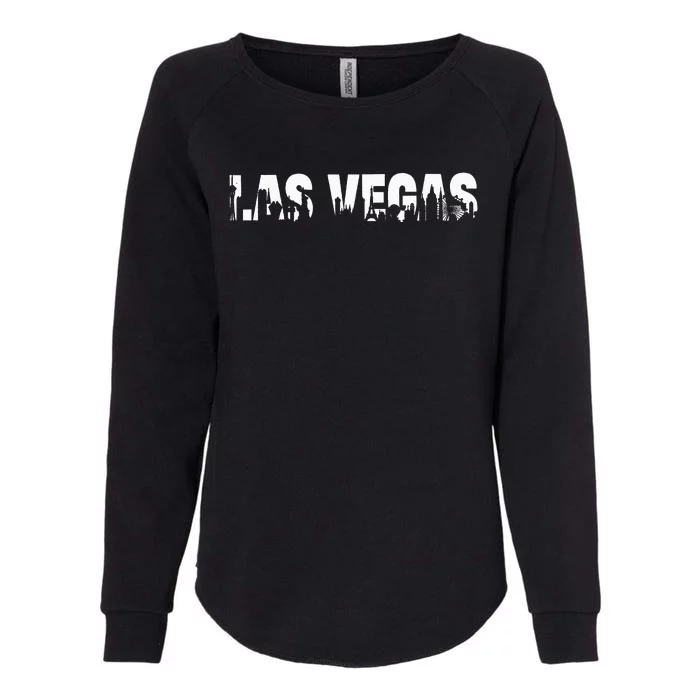 Las Vegas Nevada Nv Skyline Retro Style 70s 80s Womens California Wash Sweatshirt