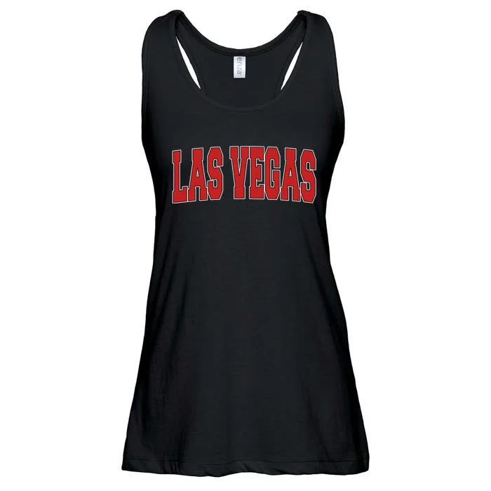 LAS VEGAS NV NEVADA Varsity Style USA Vintage Sports Ladies Essential Flowy Tank