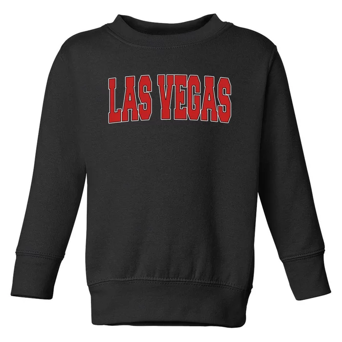 LAS VEGAS NV NEVADA Varsity Style USA Vintage Sports Toddler Sweatshirt