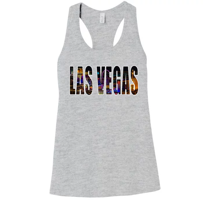 Las Vegas Nevada Urban Skyline Photography Women's Racerback Tank