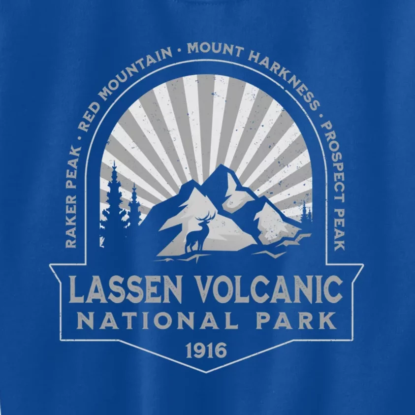 Lassen Volcanic National Park California Retro Souvenir Meaningful Gift Kids Sweatshirt