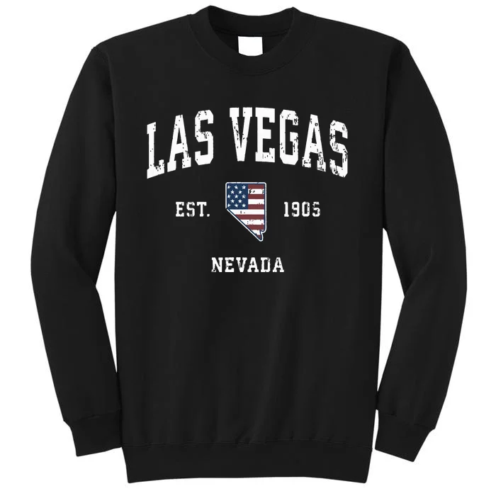 Las Vegas Nevada Nv Vintage American Flag Sports Design Sweatshirt