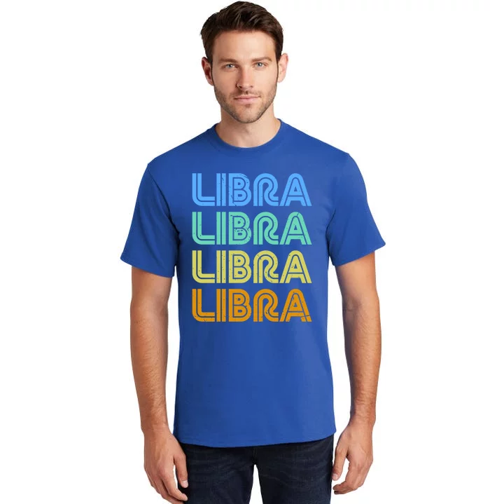 Libra Vintage Retro Design Libra Zodiac Sign / Constellation Gift Tall T-Shirt