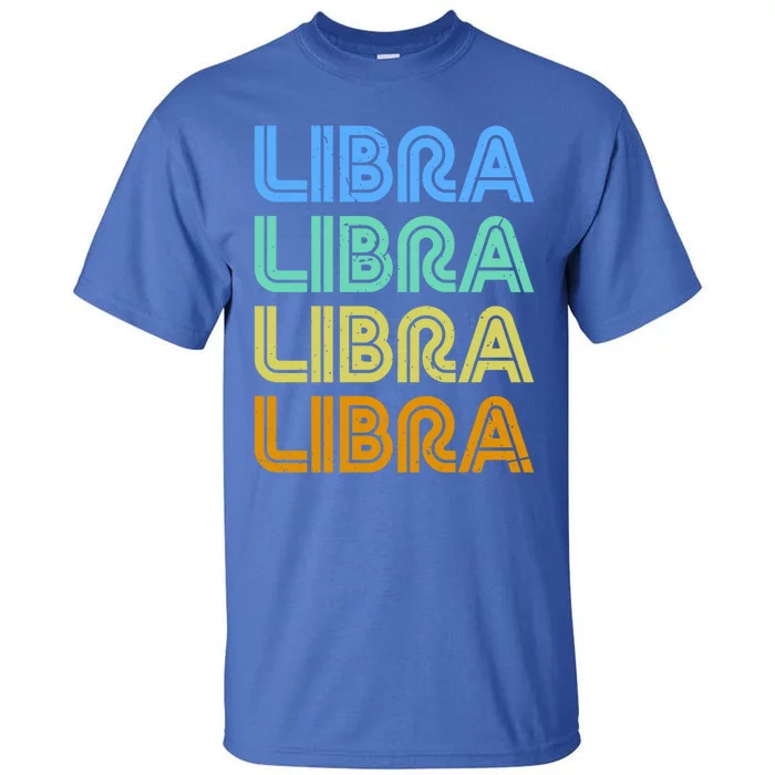 Libra Vintage Retro Design Libra Zodiac Sign / Constellation Gift Tall T-Shirt