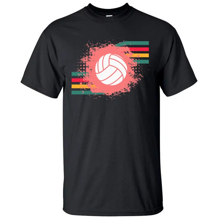 Love Volleyball Retro Vintage Vibe Team Tournament Teen Girl Tall T-Shirt