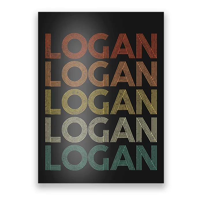 Logan Vintage Retro Poster