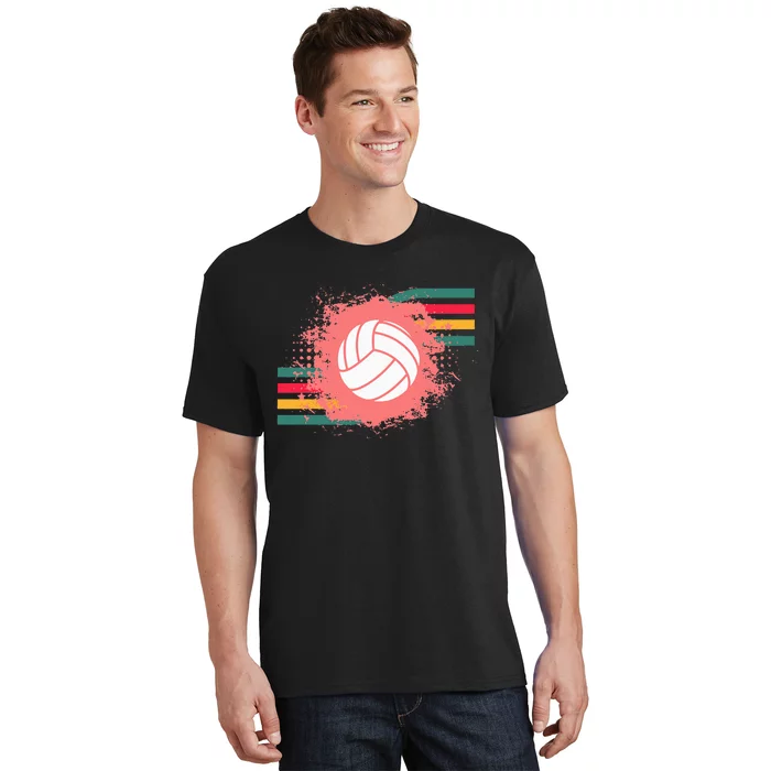 Love Volleyball Retro Vintage Vibe Team Tournament T-Shirt