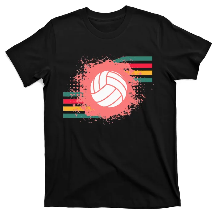 Love Volleyball Retro Vintage Vibe Team Tournament T-Shirt