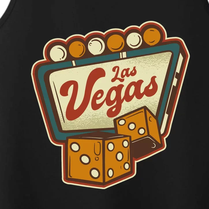 Las Vegas Retro Sign Performance Tank