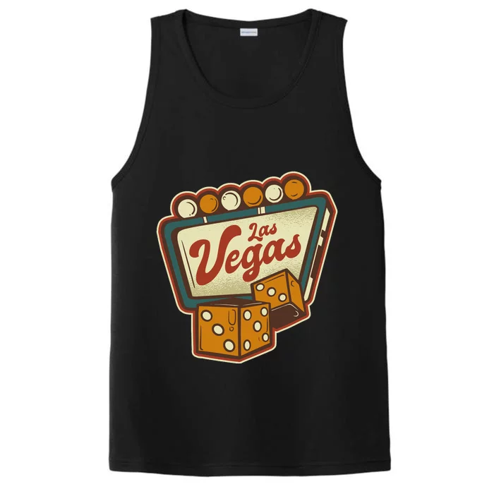 Las Vegas Retro Sign Performance Tank