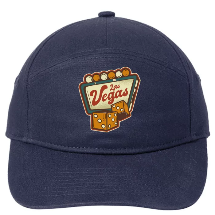 Las Vegas Retro Sign 7-Panel Snapback Hat