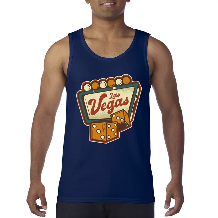 Las Vegas Retro Sign Tank Top