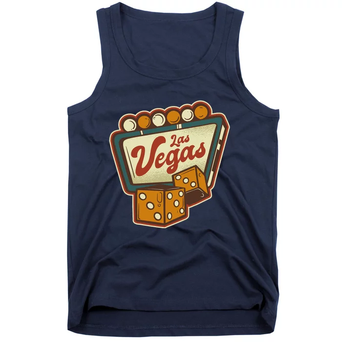 Las Vegas Retro Sign Tank Top