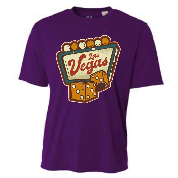 Las Vegas Retro Sign Cooling Performance Crew T-Shirt